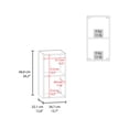 thumbnail image 3 of Kaser Medicine Cabinet Engineered Wood White, 3 of 10