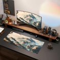 thumbnail image 2 of Large Mouse Pads Anime Landscape Mountain Wilderness Wonderland Non-Slip Rubber Base Gaming Mousepad, Keyboard and Mouse Pad with Stitched Edges,PC Desk Mat for Game,Work,Office(31.5"*11.8"), 2 of 5