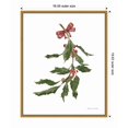 thumbnail image 3 of Amanti Art Peace and Joy Holly Framed Canvas Wall Art Print, 3 of 7