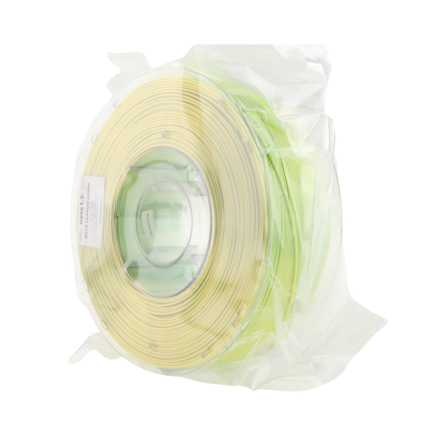 Wzmzjy Pla Filament Easy Use 1.75mm dimensional Accuracy Double Tri Color Option High Yellow and Green