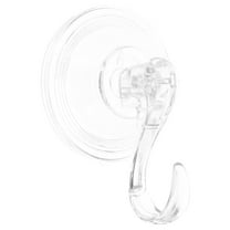 Hemoton Stainless Suction Cup Hook 8.00X6.80X6.80CM Transparent