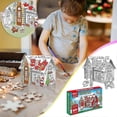 thumbnail image 2 of 2026 Diy Christmas Playhouse Easily Foldable For Storage Kids' Coloring House Fortress Family Activities Coloring Your Own Crafts6ml, 2 of 5