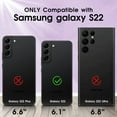 thumbnail image 2 of Galaxy S22 Case, Samsung Galaxy S22 Case with HD Screen Protector,  [Military Grade] Shockproof Protection Case with 360° Magnetic Ring Holder Kickstand Phone Case for Samsung S22, Purple, 2 of 16