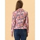 thumbnail image 4 of Chaqueta Tipo blazer Informal Allegra K para Mujer Morado-Floral S, 4 of 5