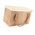 thumbnail image 2 of Bolsa de entrega aislada, bolsa de compras de comestibles, bolso de mano portátil multiusos con Blanco caqui, 2 of 9