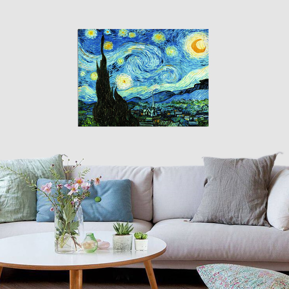 4 Packs Diamond Painting Kits, Big Size 16 inchx20 inch Extra Large Famous Paintings by Van Gogh Full Drill Paint by Number 5D Diamond Art, DIY