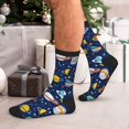 thumbnail image 7 of Rocae Planets and Stars for Adult Socks Casual Athletic Stretchy Loose Socks for Women Men Non-Slip Middle Tube Socks, 7 of 7