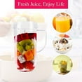 thumbnail image 4 of 2pcs 22oz Blender Cups Replacement for Magic Bullet, with Flip Top To-Go Lid and Handle - Compatible with 250w Magic Bullet Mb 1001 Mb 1001b Mbr-1701, 4 of 5