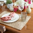 thumbnail image 4 of LR Home Classic Jute Set of 4 Table Top Placemat in Tan, 1'1" x 1'7", 4 of 7