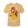 thumbnail image 1 of Kawaiisimba y Nara Rey León impreso 3D camiseta mujer casual suelta Unisex camiseta Harajuku camiseta verano niñas niños T-shirt130 Gao Jinjia LED, 1 of 2
