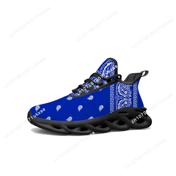 Bandana Paisley Flats Sneakers Mens Womens Sports Running Shoes Black White Red Blue Sneaker Lace Up Mesh Footwear custom Shoe