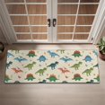 thumbnail image 2 of Beige Colorful Dinosaurs Pattern Door Rugs,Washable Non Slip Door Mats Indoor,Decorative Door Mats,Entry Mat Indoor for Entrance,Bedroom,Kitchen,Bathroom,16"x47", 2 of 6