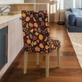 thumbnail image 5 of Xoenoiee Turkey Pumpkin Maple Leaves Print Dining Chair Covers, Stretch Kitchen Chair Covers Washable Parsons Chair Slipcover Removable Dining Chair Protectors for Home Thanksgiving Decor, 1 Set, 5 of 7