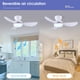 thumbnail image 5 of Ventilador de Techo Kviflon 91 cm con Luz Empotrada, Control Remoto y APP, 5 of 9