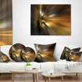 thumbnail image 4 of Designart Glowing Brown Focus Light - Abstract Throw Pillow - 12x20, 4 of 5