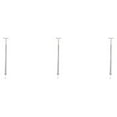 thumbnail image 3 of QualitChoice Model Railway Lamp Moss Outdoor Scenery Mini-Size LED Metal Lamppost Garden Ladder Streetlights Crafts Accessories Silver (Warm Light) 3Set, 3 of 6