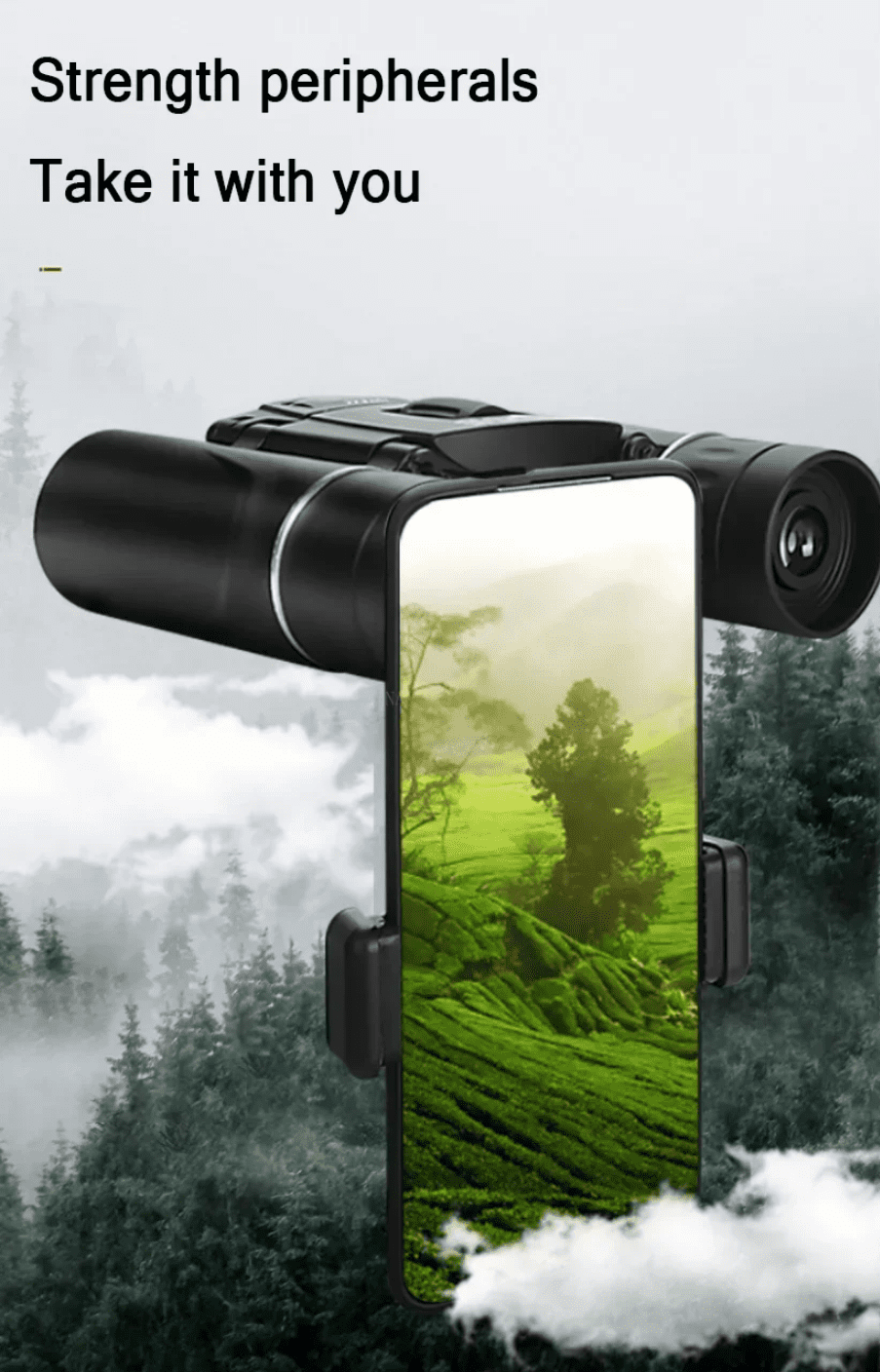 100x22 HD Powerful Binoculars 2000M Long Range Folding Mini Telescope BAK4 FMC Optics For Hunting Sports Outdoor Camping Travel