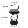 thumbnail image 3 of FHBVT Solar Induction Hanging Light Rainproof Garden Solar Lantern Outdoor Balcony Camping Yard Vintage Style Energy Saving Automatic On Off Decorative Ambient Lighting Porch Patio Use, 3 of 6