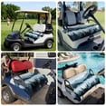 thumbnail image 6 of Golf Cart Seat Covers for 2 Seater,Forest Mountain Microfiber Cart Seat Towel Blanket,Vintage Peak Nature Sky Star Landscape Absorbent Breathable NonSlip Bench Seats Protector for Golf Course 51"x31", 6 of 9