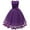 Purple, variant on Utoimkio Girls Long Evening Gown Dress Summer Mesh Maxi Dress Short Sleeve Princess Party Dresses for Girls 3-9 Years