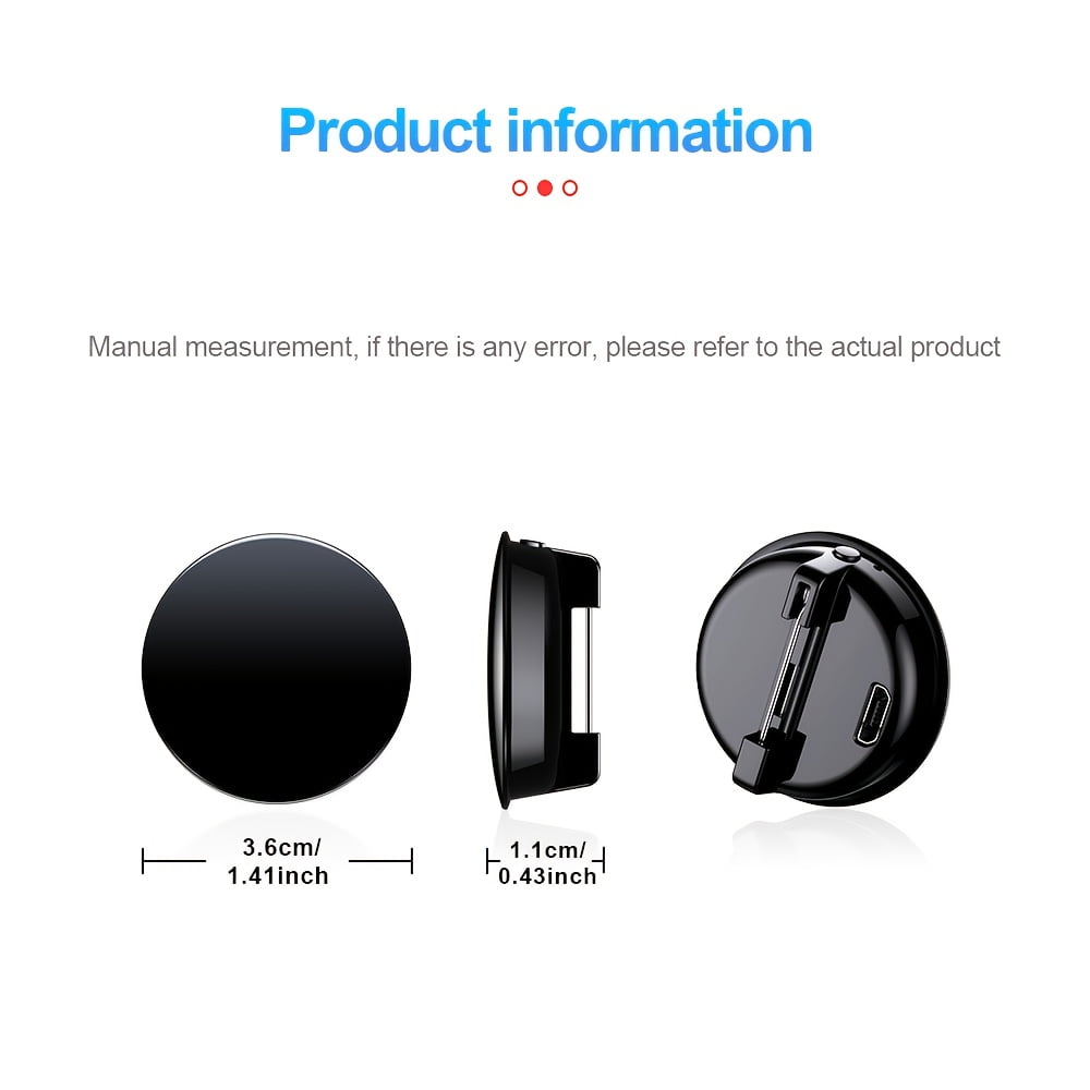 8-Core Noise Reduction Mini Voice Recorder, One-Touch Recording, Fast Charging, Secret Storage, Time Stamp & File Encryption, USB & 3.5mm jack for PC/Laptop/Smartphone