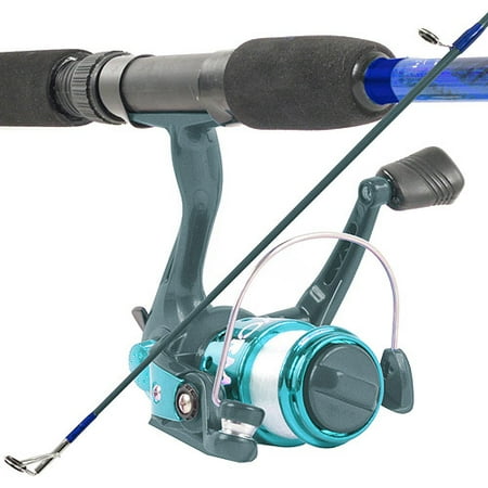 South Bend Worm Gear Fishing Rod and Spinning Reel, Blue Combo
