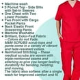 thumbnail image 5 of M&M SCRUBS Men Scrub Set, Men Medical Uniforms 102 (Red, XX-Large), 5 of 7