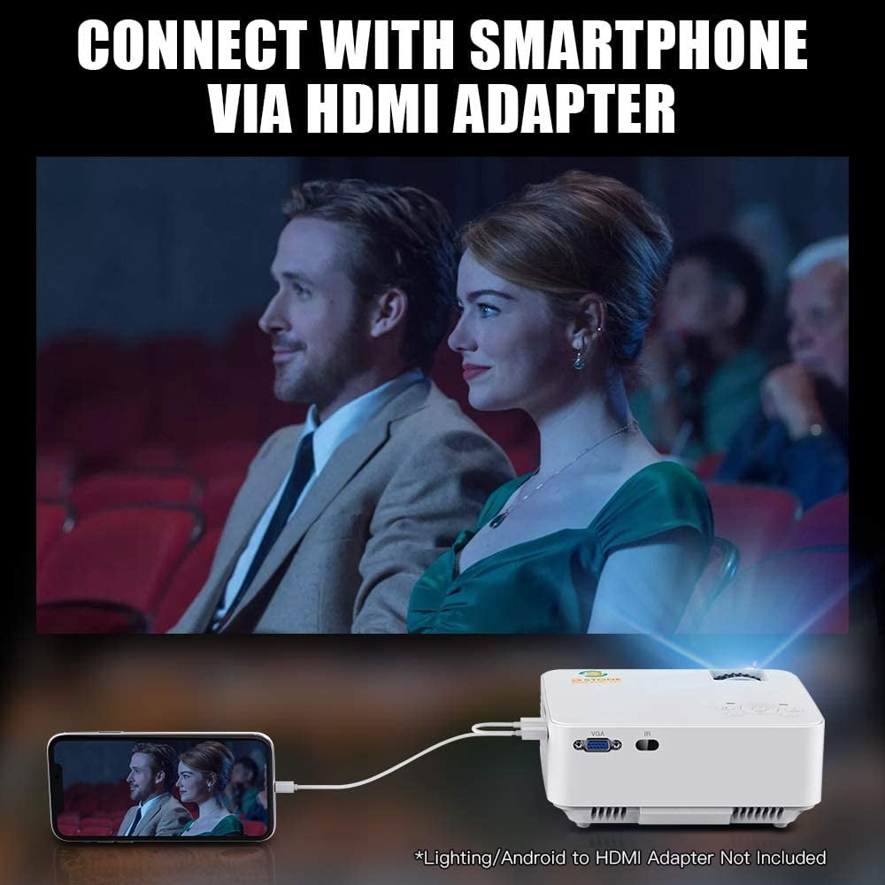 Mini Projector, 3Stone Upgraded 