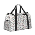 thumbnail image 2 of Fotbe Milk Tea2 Bolsa de Viaje con Estampado, Bolsa de Fin de Semana para Mujer con Compartimento para Zapatos, Bolsa de Gimnasio con Bolsillo Húmedo, 2 of 7