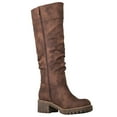 thumbnail image 3 of GLOBALWIN Women's Chunky Heel Brown Knee High Riding Boots 9M, 3 of 7