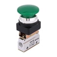 thumbnail image 1 of Válvula mecánica neumática con interruptor de botón, 2 posiciones, 3 vías, fácil instalación, conexión rápida, válvula mecánica neumática, 1 of 8