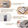 thumbnail image 3 of Heavy Duty 180 Degree Glass Door Cabinet Showcase Cabinet Clip Glass Shower Door Hinge Replacement, 3 of 3