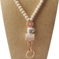 thumbnail image 3 of TIELUTT Teacher Lanyard Book Coffee and Lanyard Beaded Book Lanyard Key Stationery Pens Crafts for Adults Craft Tables for Adults with Storage Stationery Cards and Envelopes Set 100 Stationery Pens Ko, 3 of 5