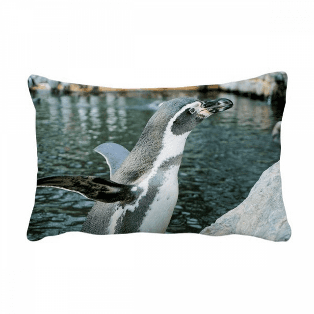 Nature Antarctique Pingouin Science Image Coussin Lombaire Insert Housse Décoration Maison