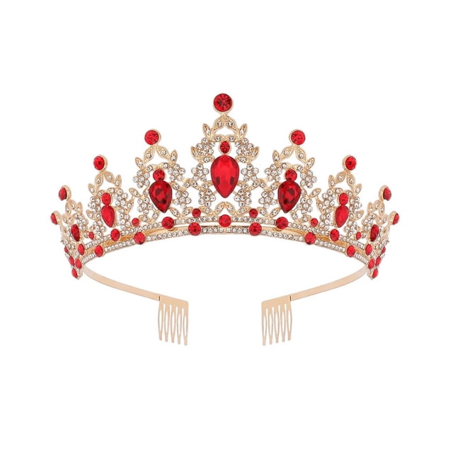 Coronas y Tiaras de cristal Pamolo con peine para niñas o mujeres Cumpleaños Navidad Fiesta de Halloween Regalos de San Valentín Tiaras de boda