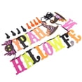 thumbnail image 4 of Halloween Paper Flags Bunting Hanging Banner Letters Balloons Haunted House Layout Decoration, 4 of 14
