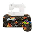 thumbnail image 2 of ZIATUBLE Maple Leaves Sewing Machine Cross Stitching Mat Thanksgiving Fall Sewing Machines Pad with Storage Bag to Store Bobbins Lightweight Sewing Machine Non Slip Organizer Mat, 2 of 5