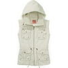 Women's Plus Canvas Vest with Hood