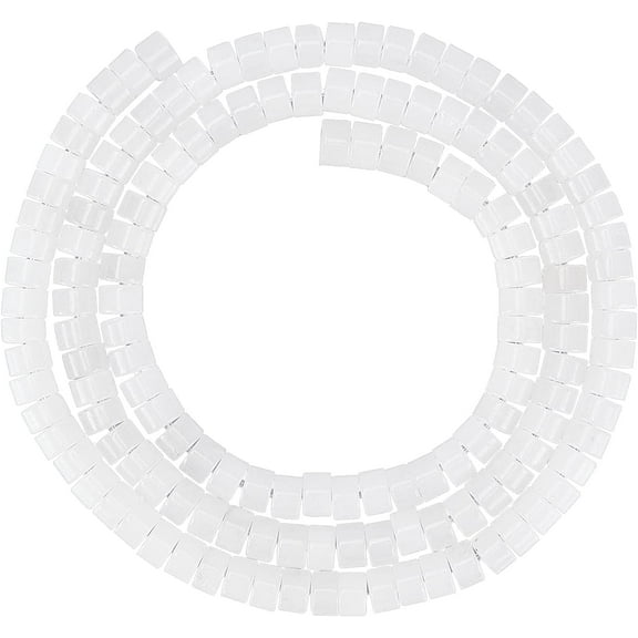 1 Box About 149~171 Pcs Heishi Stone Beads Natural White Jade Flat Round Beads Disc Gemstone Loose Beads for Bracelet Necklace Jewelry Making (Hole: 0.6mm)