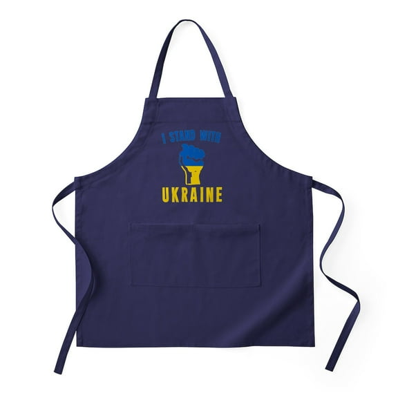 CafePress - I Stand With Ukraine - Kitchen Apron with Pockets, Grilling Apron, Baking Apron