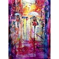 thumbnail image 3 of Kovacs, Anna Brigite 18x24 Black Modern Framed Museum Art Print Titled - Phoning in the Rain, 3 of 5