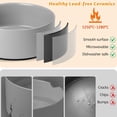 thumbnail image 5 of Large Dog Bowls, Non Slip Heavy Ceramic Dog Food and Water Bowl with Silicone Base, 8" Pet Feeding Bowl for Small, Medium, and Big Dogs (Black, 8 Inches), 5 of 7
