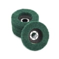thumbnail image 4 of 1/5 / 10Pcs 4inch 100 mm Nylon Fiber Flap Pulido disco de la rueda 180 Grit for Angle Grinder for Madera Metal Buffing, 4 of 5
