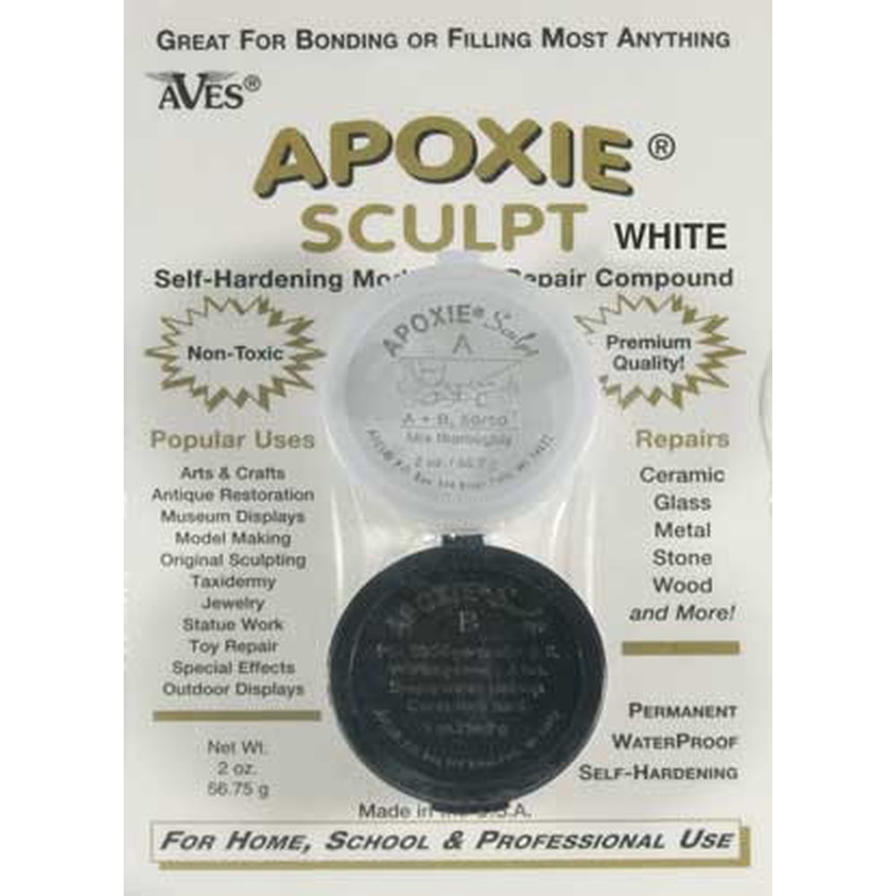 Apoxie Sculpt White 2Part SelfHardening wt. 4oz.)