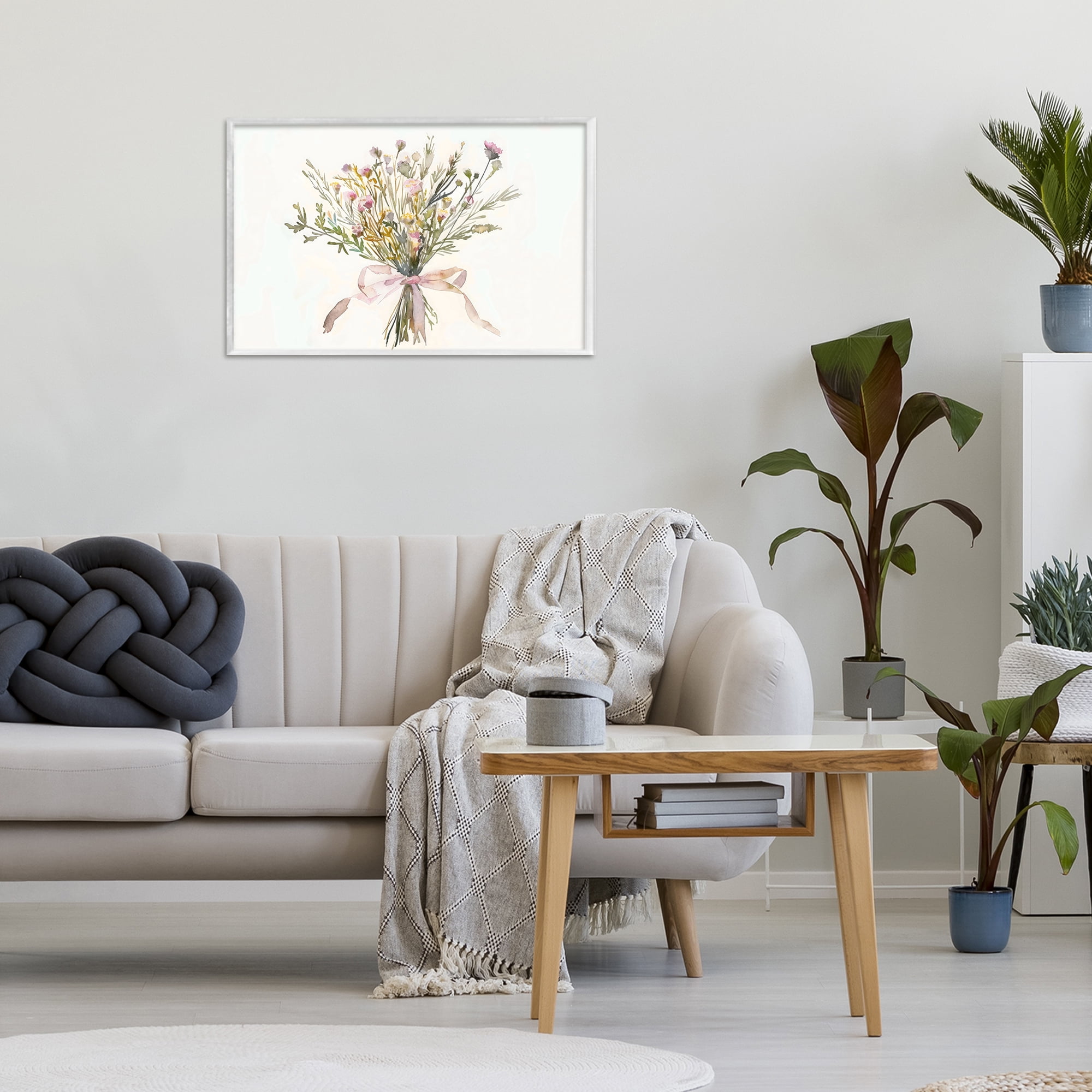 Stupell Industries Bouquet of Spring Wildflowers White Framed Giclee Art, design by Creative Studio