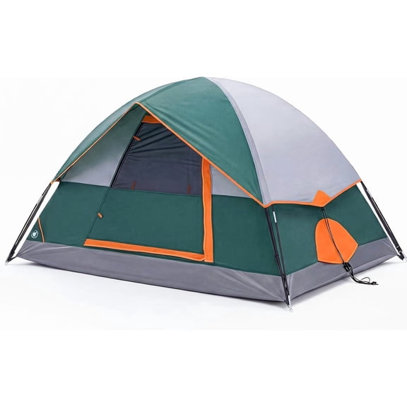 4 Person Waterproof Windproof Camping Tent with Rainfly, Lightweight Dome Tent for Outdoor Hiking and Family Camping