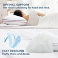 thumbnail image 2 of Bedsure Pillows Standard Size Set of 2 - Fluffy Standard Pillows 2 Pack, Bed Pillows for Sleeping Hotel Quality Gusseted Pillow with Down Alternative for Back,Stomach,or Side Sleeper, Machine Washable, 2 of 6