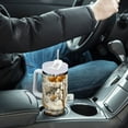 thumbnail image 4 of Yayeee 40oz Stainless Steel Tumbler with Straw and Handle Double-Wall Insulated Travel Water Bottle, Forest Pattern, 4 of 8