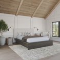thumbnail image 3 of Bardot Queen Size Platform Bed with Upholstered Headboard, 3 of 7