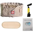 thumbnail image 1 of Khaki Lumbar Support Relief Back Pain Lower Back Support Device Ribbon Pump, 1 of 5